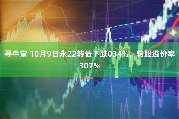 寻牛堂 10月9日永22转债下跌034%，转股溢价率307%